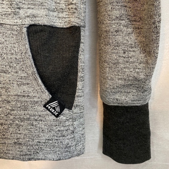 RBX Full  Zip Hooded Sweater Heathered Gray Ladies Sm - Picture 5 of 10